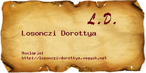 Losonczi Dorottya névjegykártya