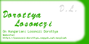 dorottya losonczi business card